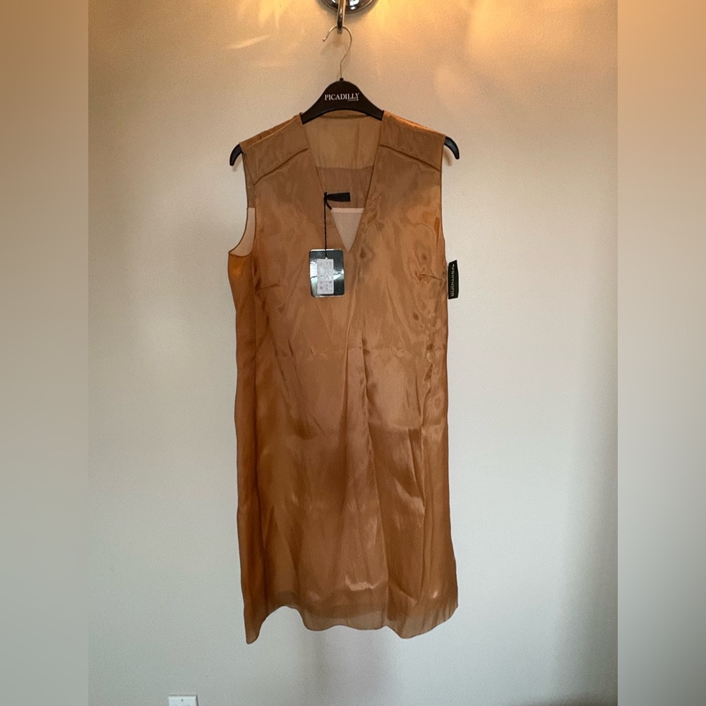 NWT!! CNC Costume National Tan Midi Dress size 42